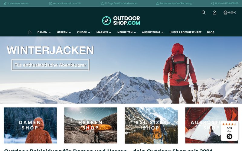 Startseite outdoor-shop.com